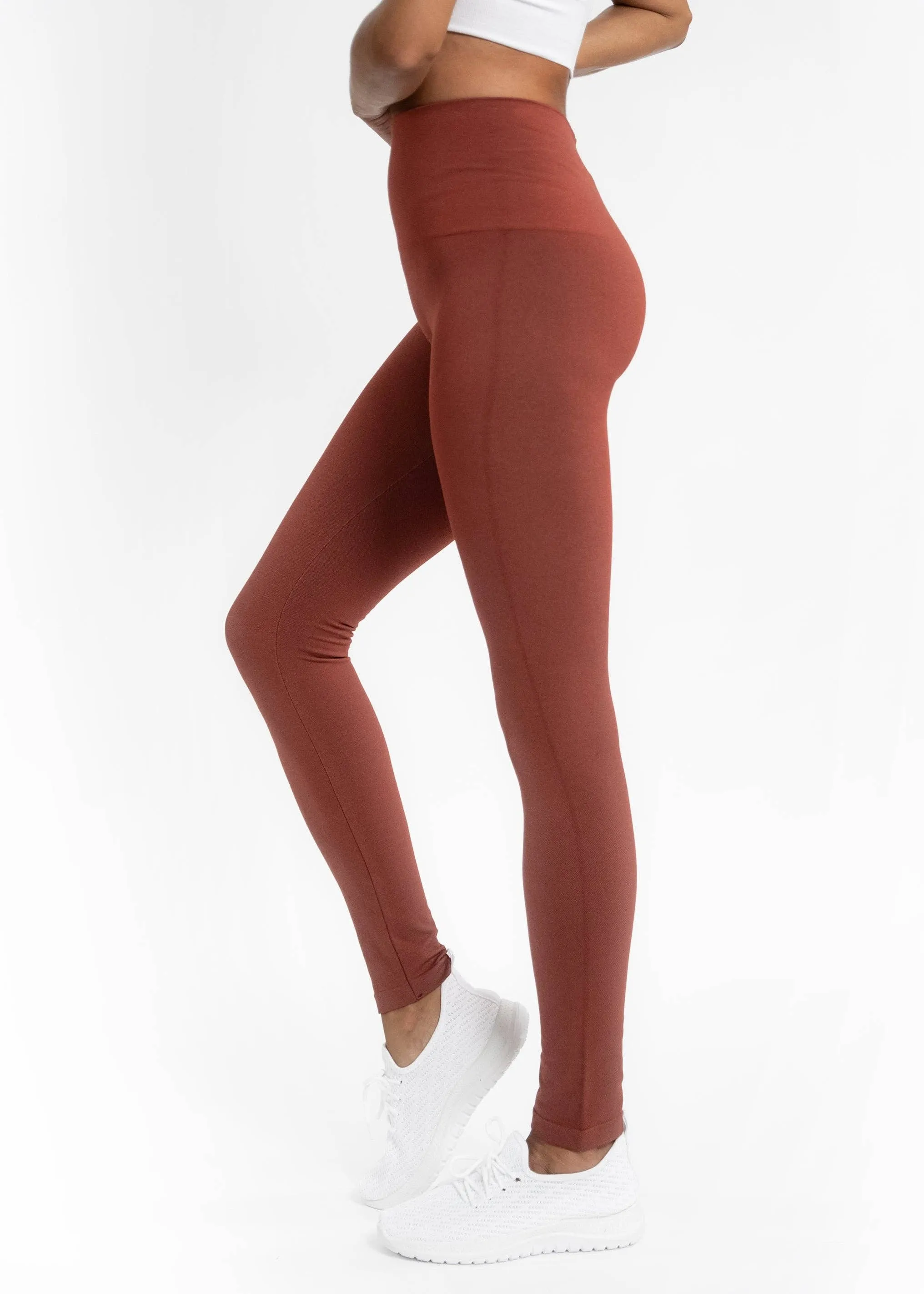 High Waist Crossover Leggings: OLIVE DENIM